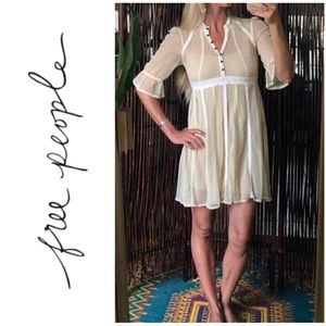 NWOT Free People Vintage Lace Mini Dress